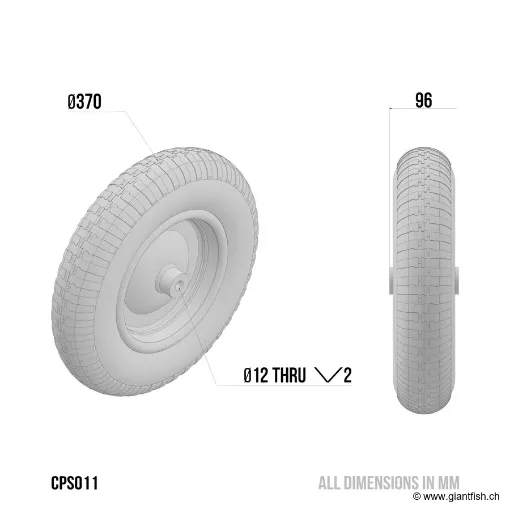 Route de Remplacement Carp Porter MK2 Wheel