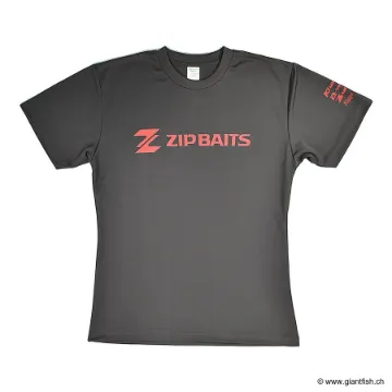 Immagine di T-shirt Maniche Corte ZIP Baits Mesh - Grigio/Rosso