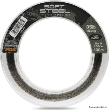 Bild von FOX Soft Steel Fleck Camo Leader Vorfach