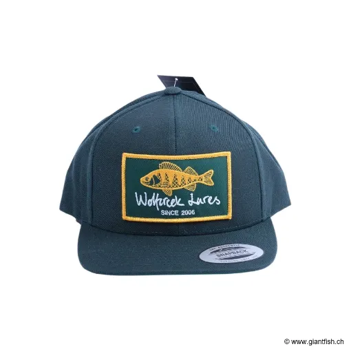 Immagine di Cappellino Wolfcreek Lures Perch Patch Fitted Snapback - Verde