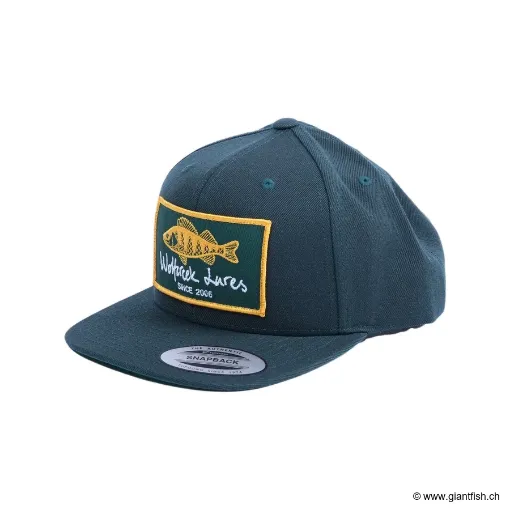 Immagine di Cappellino Wolfcreek Lures Perch Patch Fitted Snapback - Verde