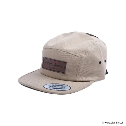 Immagine di Berretto Wolfcreek Lures Leather Patch Five Panel Cap - Khaki