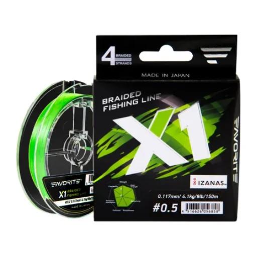 Tresse FAVORITE X1 PE 4X - 150 m